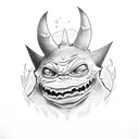 gengar tattoo design idea