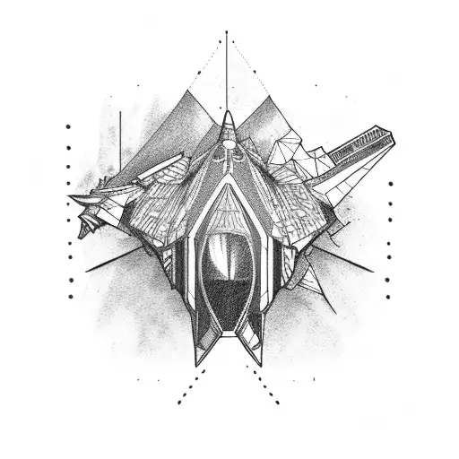 sr71 blackbird  tattoo design idea