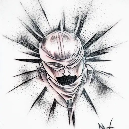 ninja fuck tattoo design idea