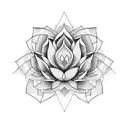 A serpent intertwining with a blooming lotus flower, symbolizing the balance between beauty and danger tattoo design idea