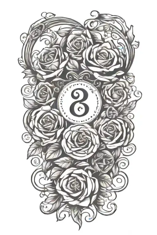 wedding date tattoo tattoo design idea