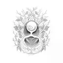 vine and the branches John 15:5 tattoo design idea
