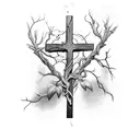 Jesus vine and the branches John 15:5 tattoo design idea