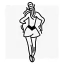 dancing queen tattoo design idea