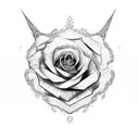 dagger rose snake Mandela tattoo design idea