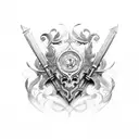 sao bento tattoo design idea