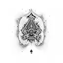Ace of Spades tattoo design idea