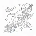 Lsp song Meteor Shower tattoo design idea
