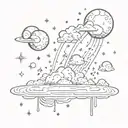 Lsp song Meteor Shower tattoo design idea