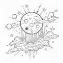 Lsp song Meteor Shower tattoo design idea