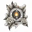 give me one time to shine I will light the whole world tattoo design idea