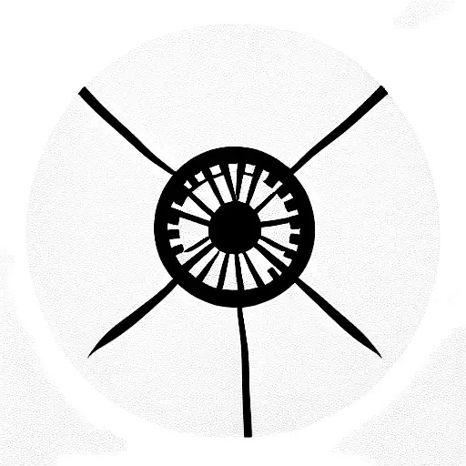 fine line steering wheel with tears dripping tattoo design idea