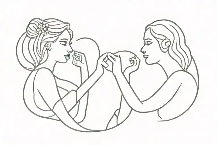 Sofia and amelia tattoo design idea