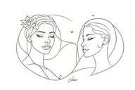 Sofia and amelia tattoo design idea