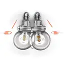 two light bulbs beside each other one on and one off tattoo design idea