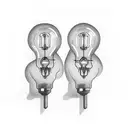 two light bulbs beside each other one on and one off tattoo design idea