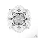 mandala snake tattoo design idea