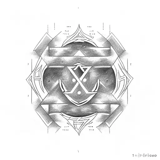 runic alphabet tattoo design idea