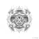 runic alphabet tattoo design idea