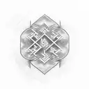 runic alphabet tattoo design idea