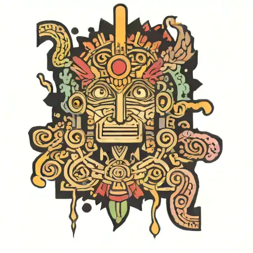 puzzle piece tattoo inca god inti tattoo design idea