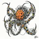 spider tattoo design idea