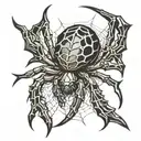 spider tattoo design idea