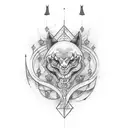 Script tattoo design idea