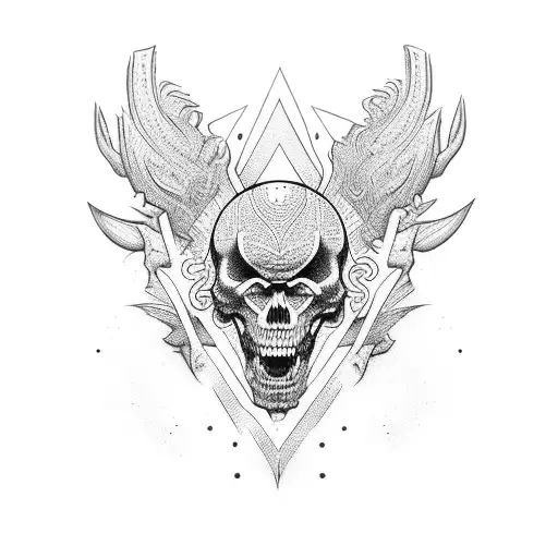 strong spirit tattoo design idea