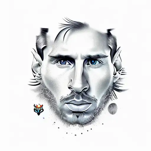 Leo Messi  tattoo design idea