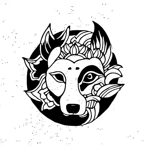 Foo Dog tattoo design idea