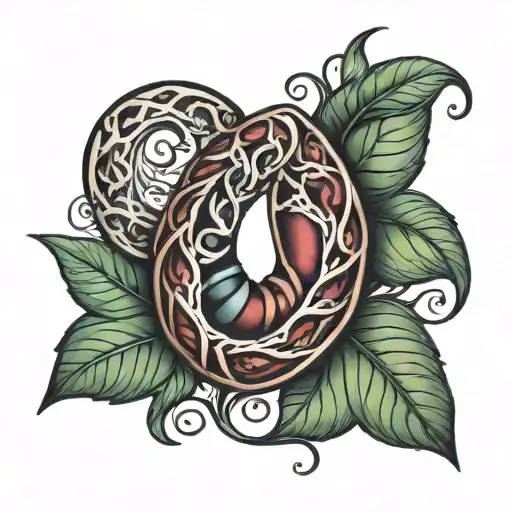 Kidney bean  tattoo design idea