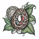 Kidney bean  tattoo design idea