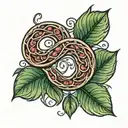 Kidney bean  tattoo design idea