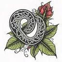 Kidney bean  tattoo design idea