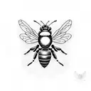 Honey Bee tattoo design idea