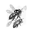 Honey Bee tattoo design idea