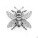 Honey Bee tattoo design idea