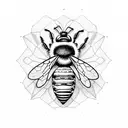 Honey Bee tattoo design idea