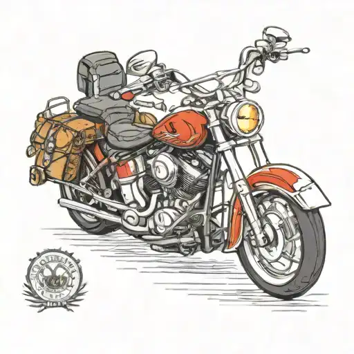 make 40 years old enjoy motorcycles baggers and music plus singing and video games  tattoo design idea