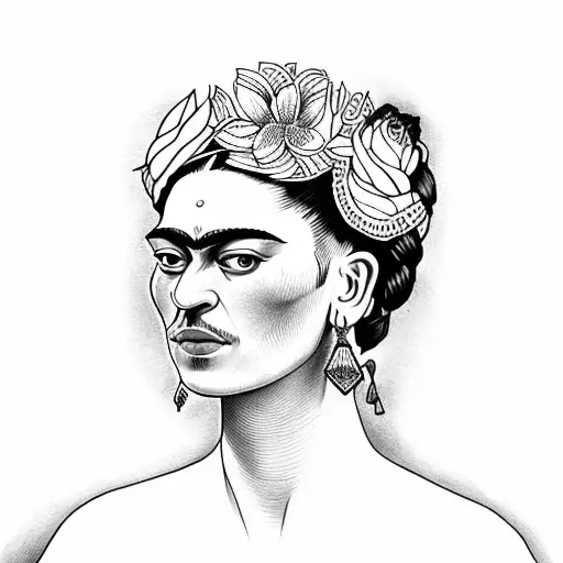 frida kahlo  tattoo design idea