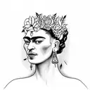 frida kahlo  tattoo design idea
