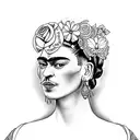 frida kahlo  tattoo design idea