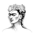 frida kahlo  tattoo design idea