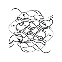 ball and chain  tattoo design idea