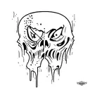 ghostface from scream  tattoo design idea