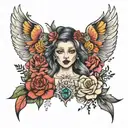 Malia, Heather, crystal tattoo design idea