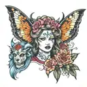 Malia, Heather, crystal tattoo design idea