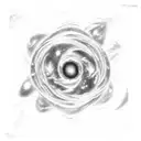 A cosmic nebula morphing into a starburst, symbolizing the infinite universe and the everlasting bond with your brother, with the dates subtly integrated into the cosmic swirls tattoo design idea