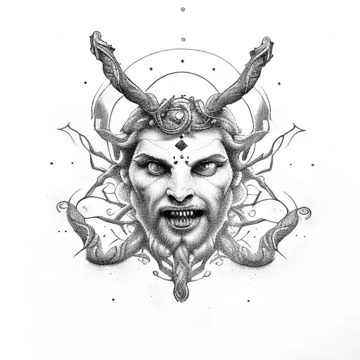 Dionysus tattoo design idea